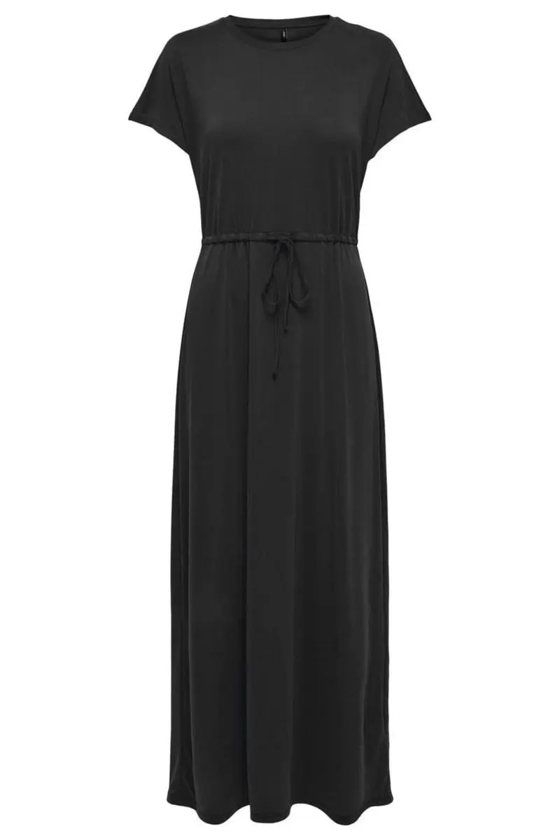 Only - Onlhannah S/S Long Dress - 4758718 Black