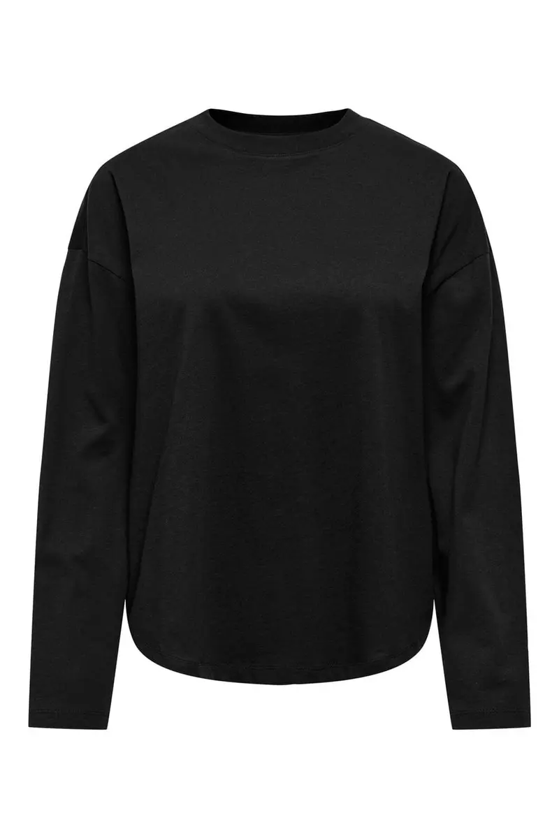 Only - Onlhappy L/S O-Neck Tee - 5121621 Black