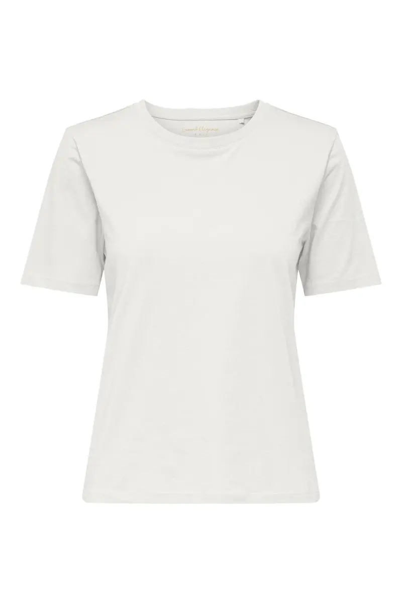 Only - Onlhappy S/S O-Neck Tee Pr - 5065221 Cloud Dancer