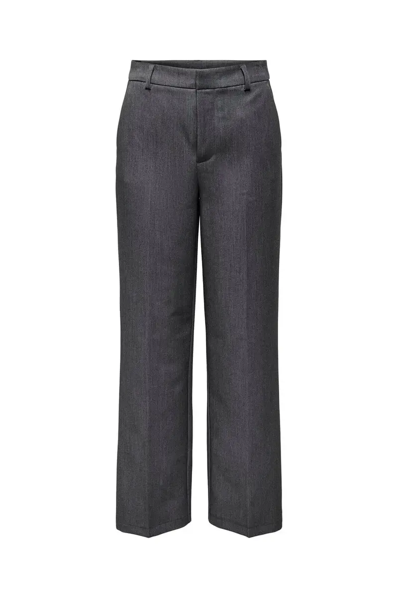 Only - Onlhattie-Lana W Mel Pant Tlr - 4462069 Dark Grey Melange