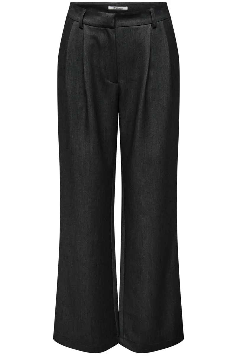 Only - Onlhattie Pleat Mel Str Pant Tlr 15304707 - 4761285 - Black