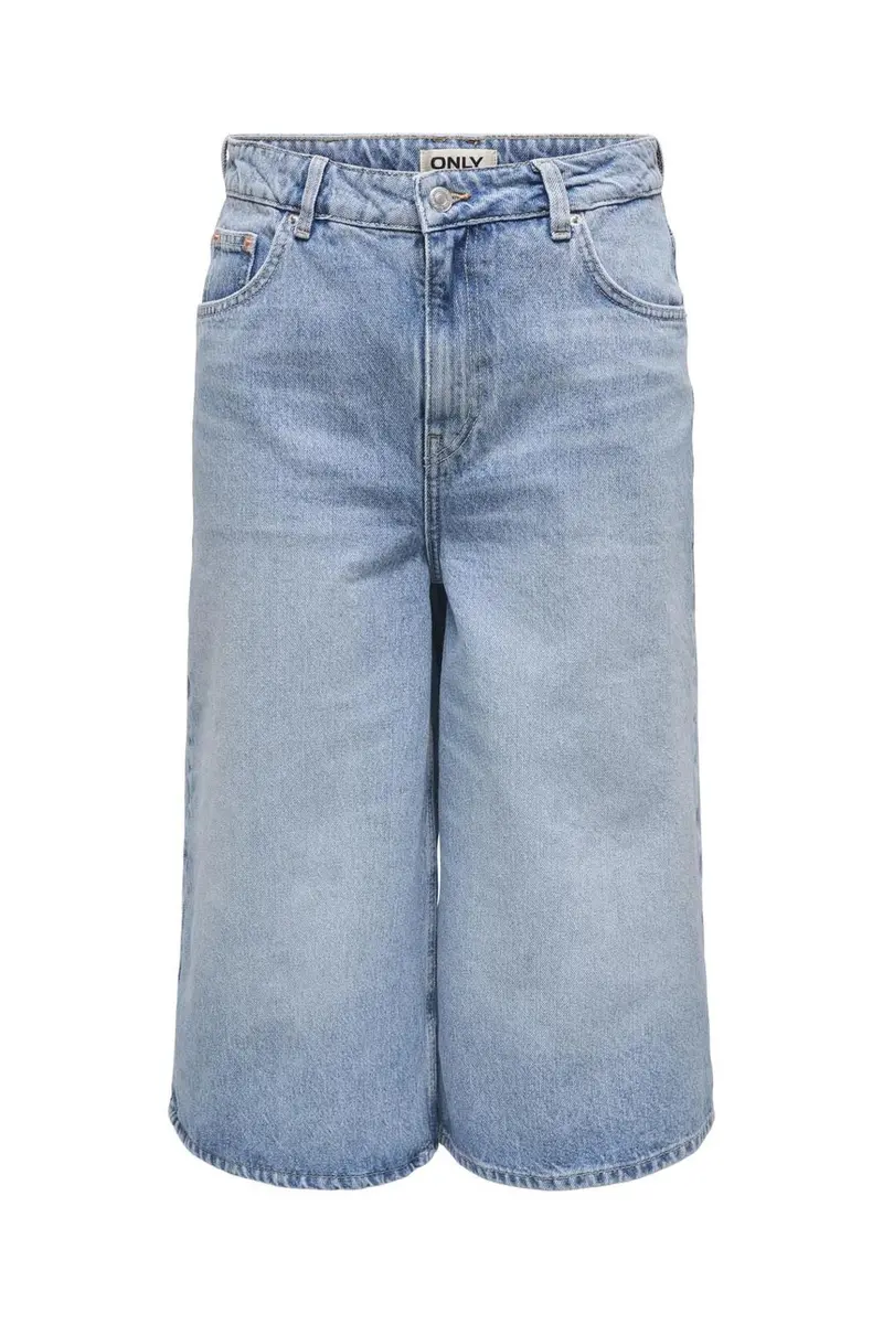 Only - Onlhope Wide Long Shorts 15344292 - 4720521 - Light Blue Denim