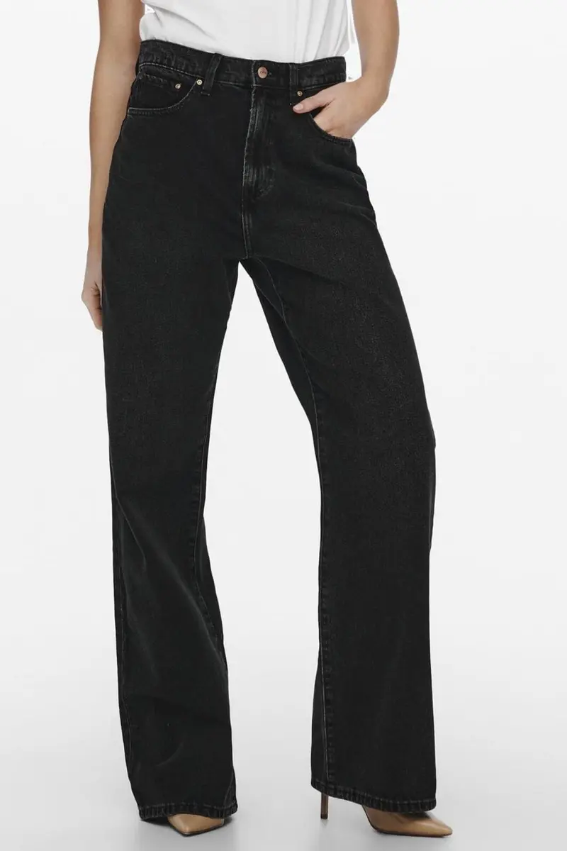 Only - Onlhope Wide Rea129 - 3762074 Black Denim