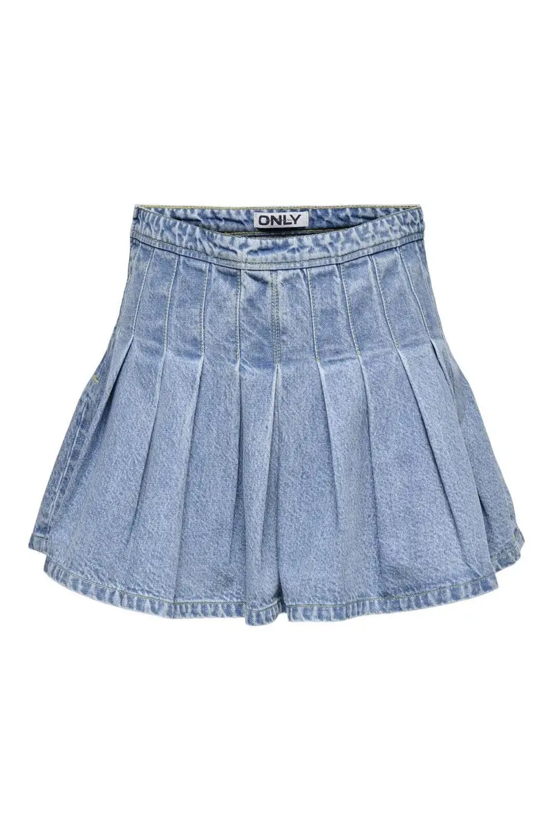 Only - Onljean Pleat Skirt - 4858010 Medium Blue Denim
