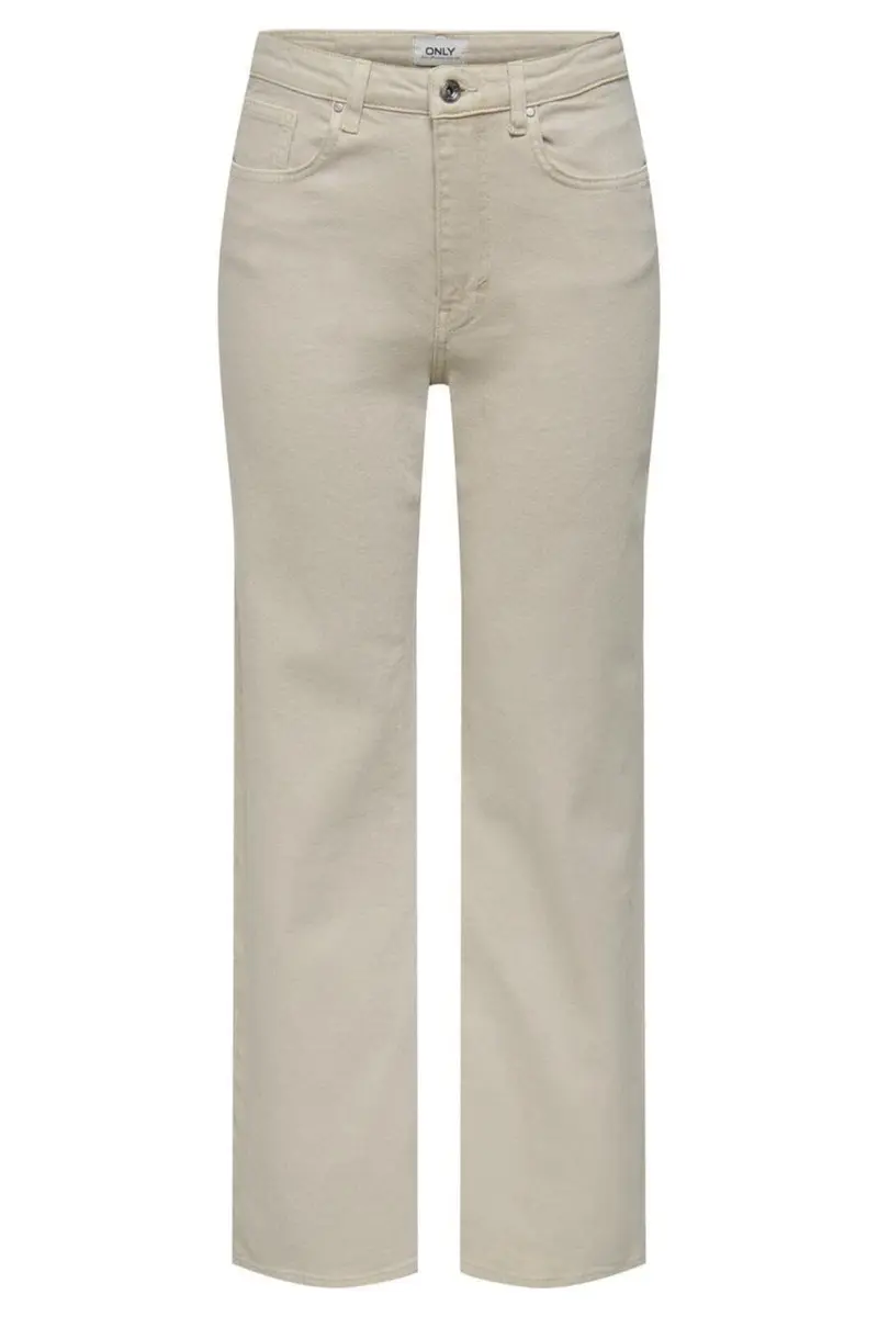 Only - Onljuicy Wide Leg Rea - 4168129 Ecru