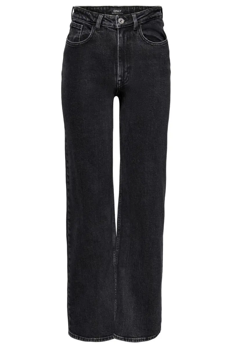 Only - Onljuicy Wide Leg Rea244 - 3860807 Black Denim Nas244