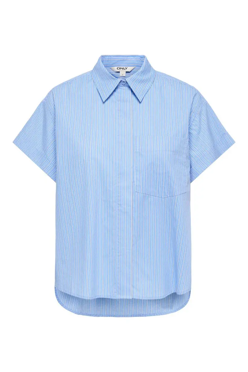 Only - Onlkeri S/S Fold Shirt - 5118365 Provence White