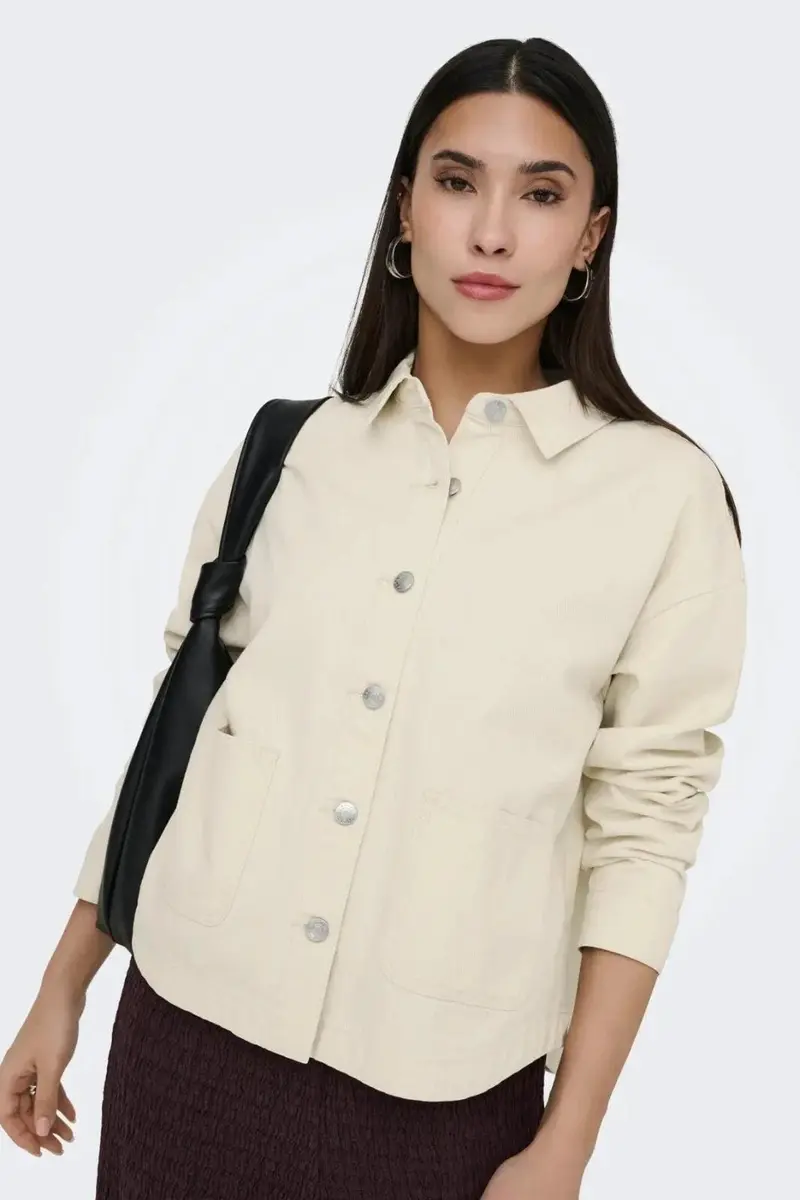 Only - Onllara Ls Shacket Gua - 4996737 Birch