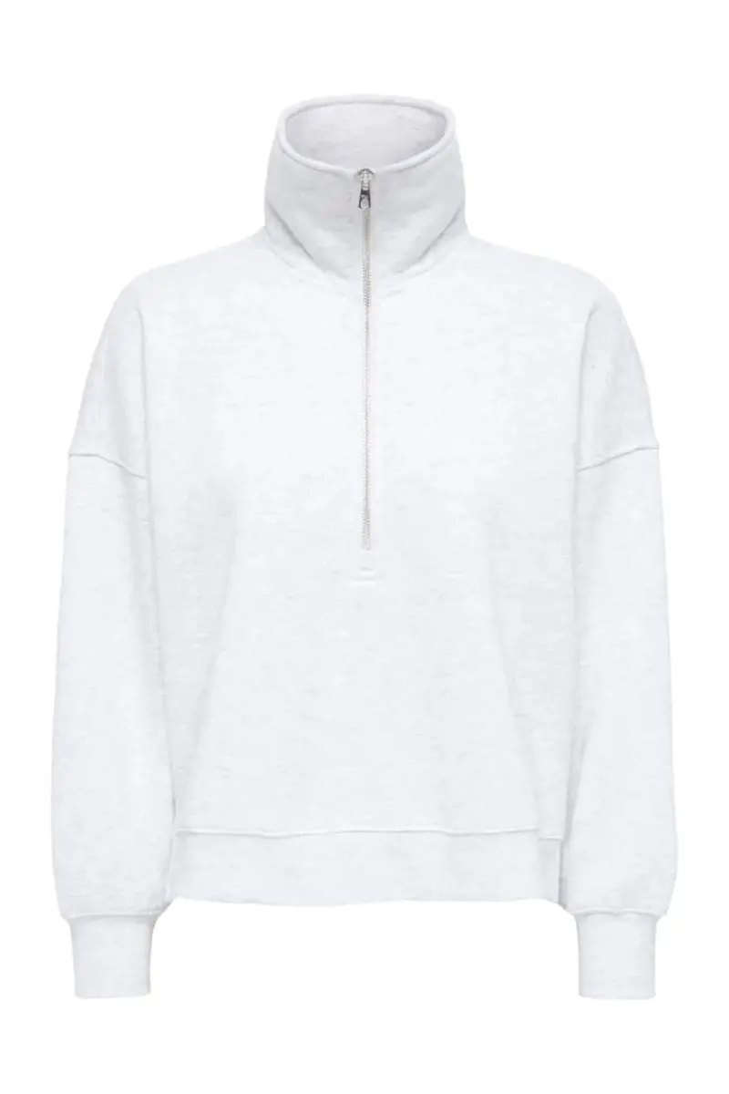 Only - Onllesure L/S Half Zip Rs Swt - 5117441 Light Grey Melange