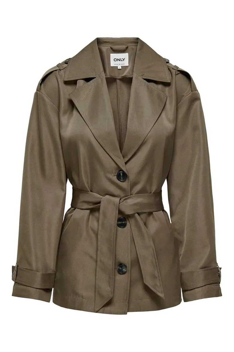 Only - Onlline Short Trenchcoat - 4441040 Walnut