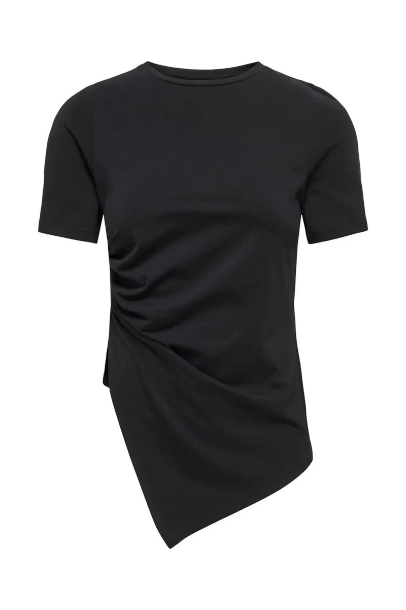 Only - Onllise S/S Ruching Top - 5089497 Black