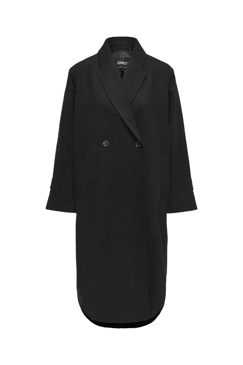 Only - Onlmaisy Oversized Wool Coat - 4951406 Black Solid