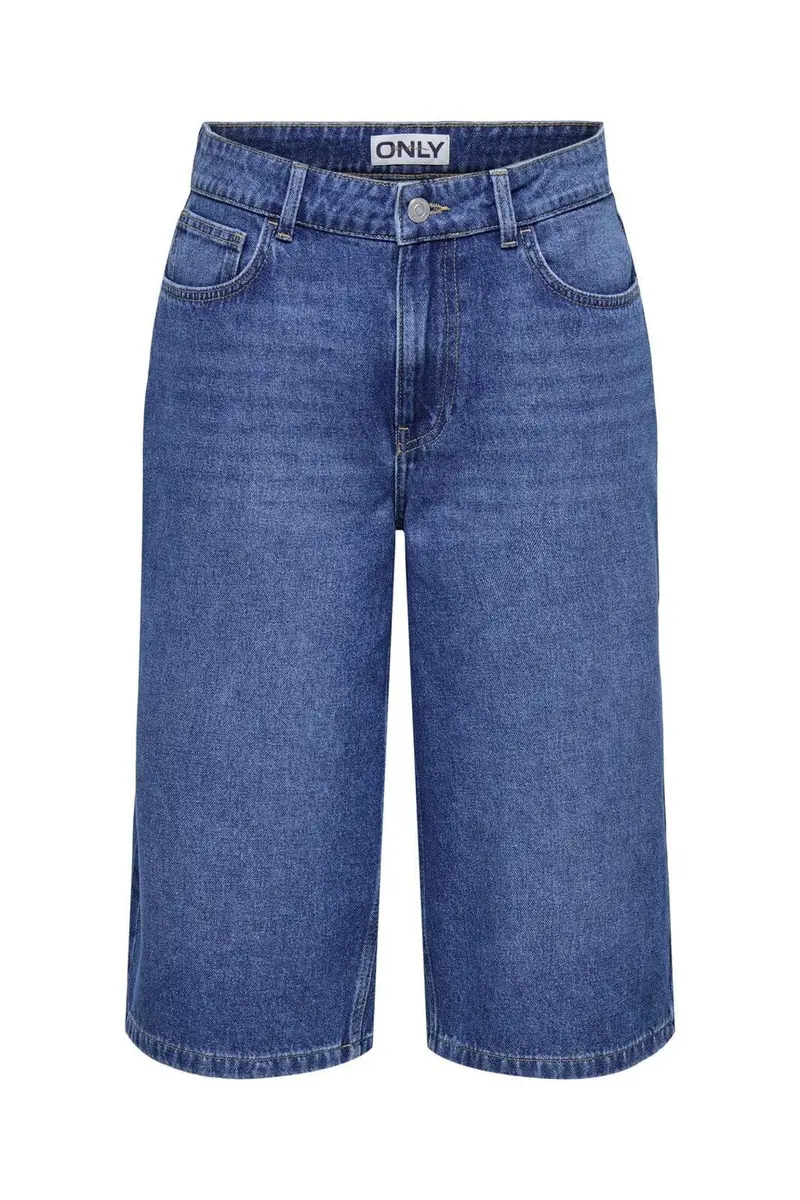 Only - Onlmaria Reg Long Shorts Moch - 4823013 Medium Blue Denim