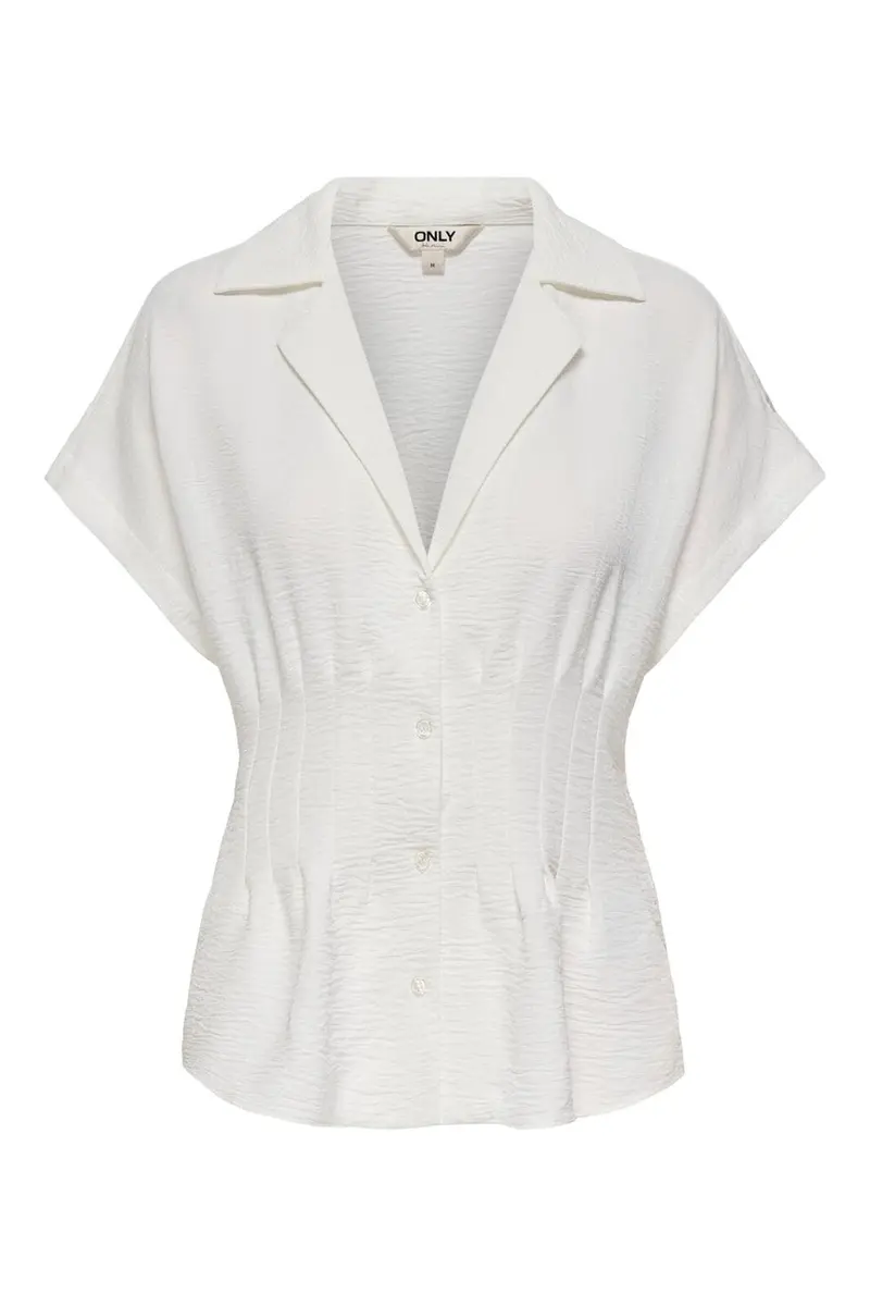 Only - Onlmette Waist Fit Ss Shirt - 4999027 Cloud Dancer