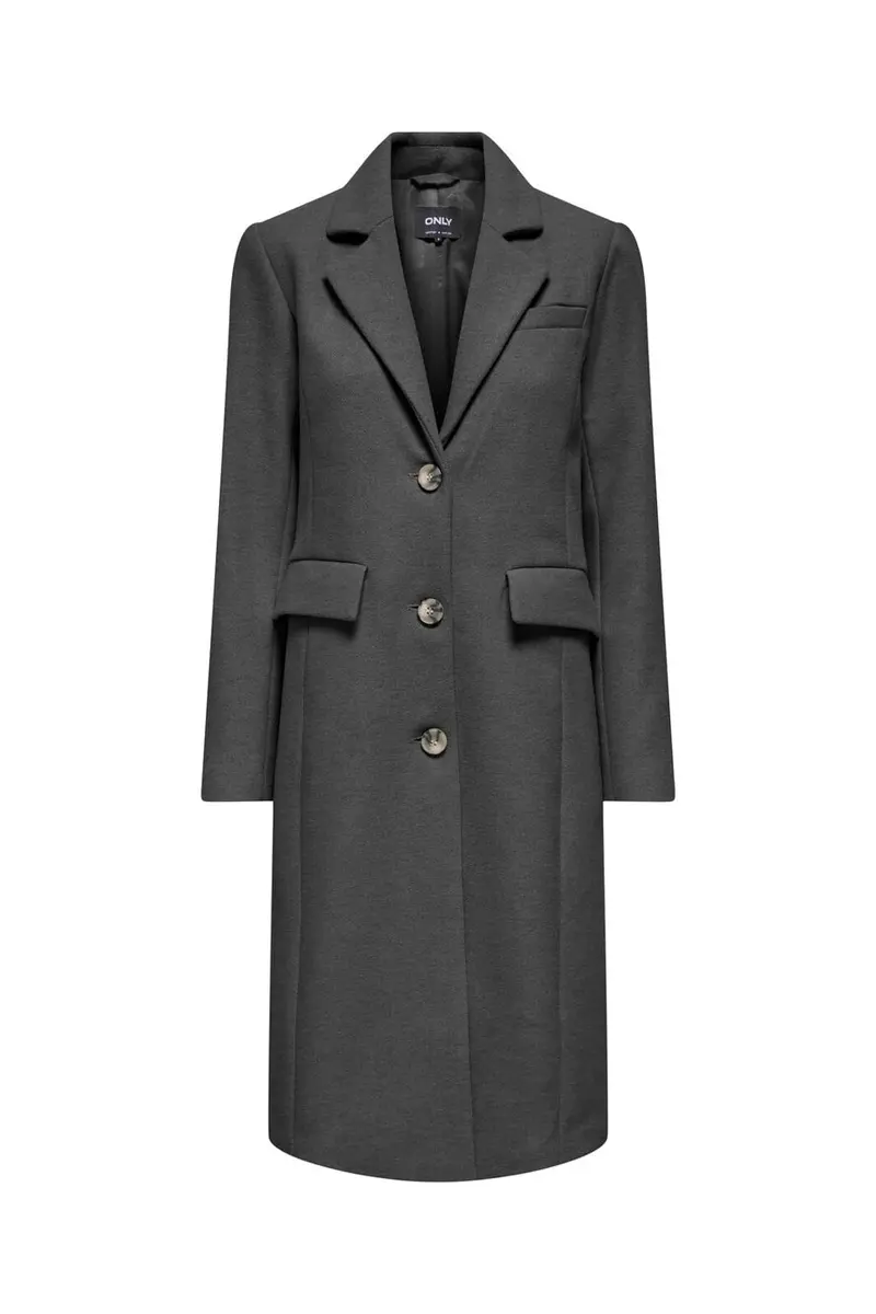 Only - Onlmicol Regular Coat Cc - 5100391 Dark Grey Melange