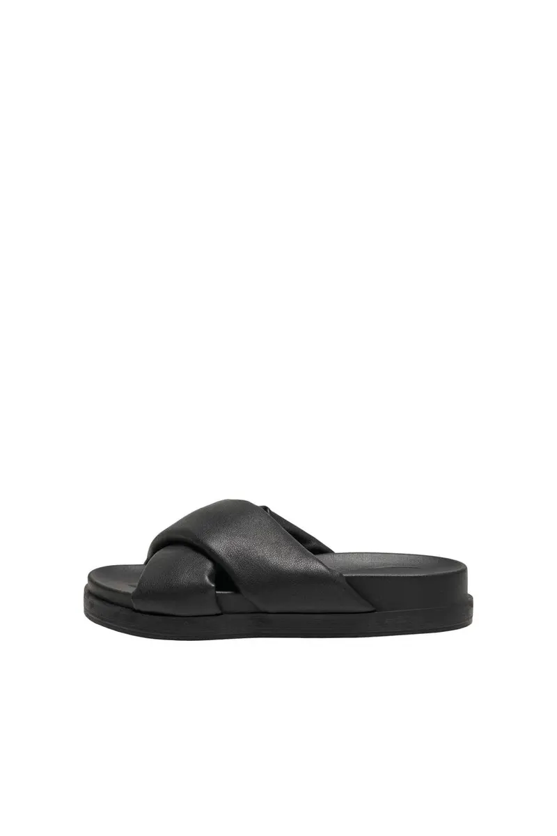 Only - Onlminnie-12 Cross Strap Sandal - 4461910 Black