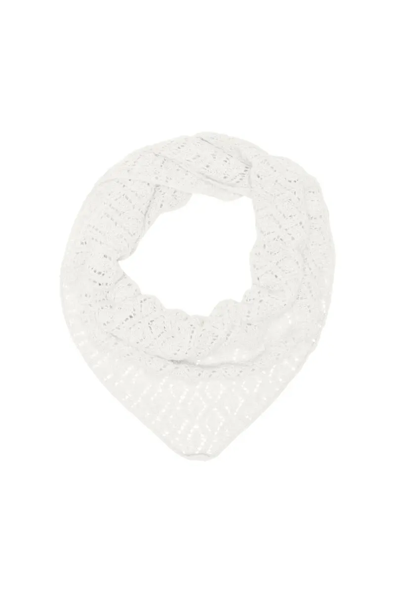 Only - Onlnaya Knit Pattern Scarf Acc - 5166919 Cloud Dancer