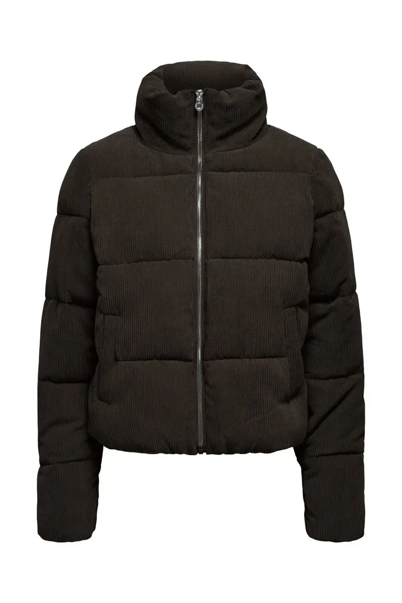 Only - Onlnewdolly Corduroy Puffer - 5118407 Chocolate Torte Big Corduroy Pattern