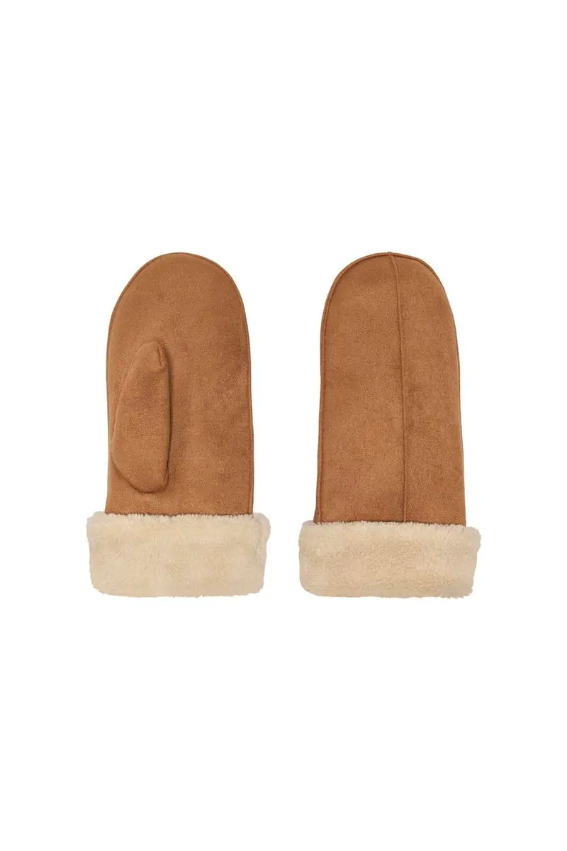 Only - Onlnicki Faux Suede Mittens Acc - 4774370 Chipmunk