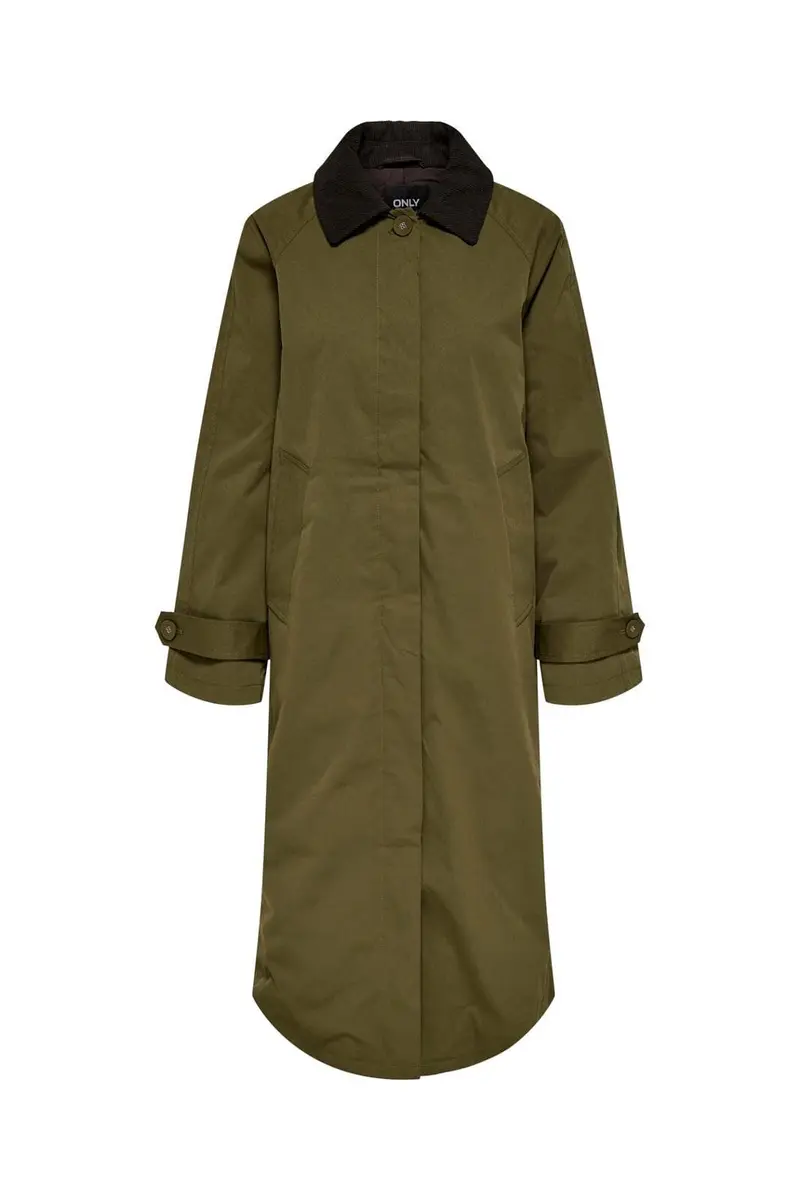 Only - Onlorchid Cord Mix Coat - 5020240 Dark Olive Chocolate Torte