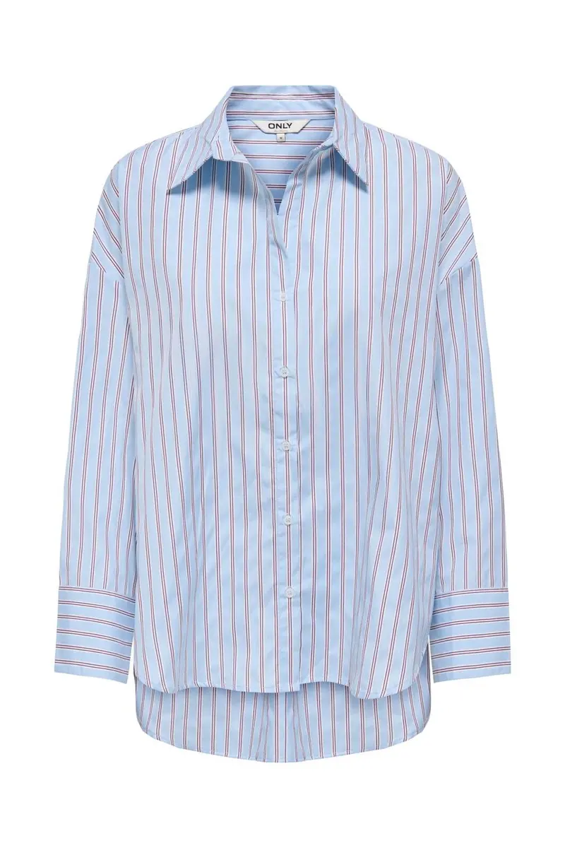 Only - Onloregon Alva Ls Reg Shirt - 5165470 Dusty Blue Fig