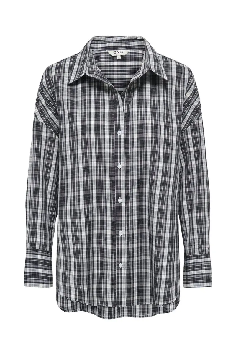 Only - Onloregon Alva Ls Reg Shirt - 5197068 Black B&W Checks