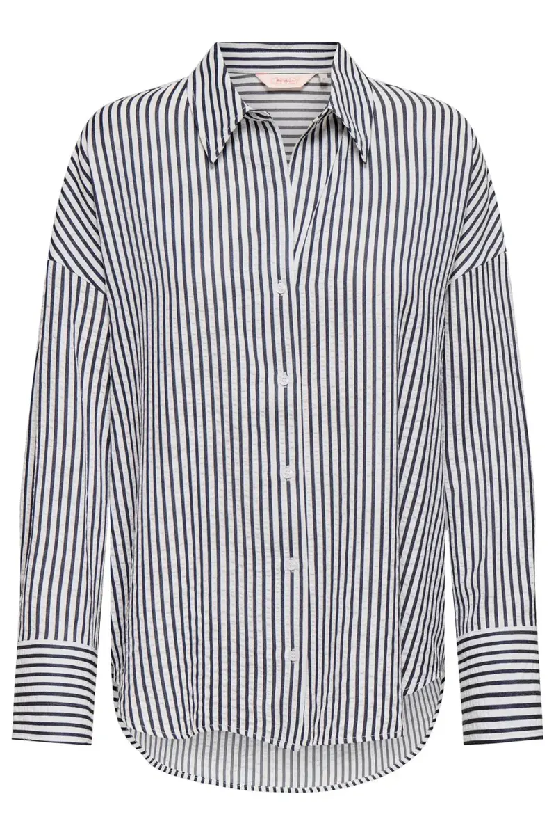 Only - Onloregon Bari L/S Stripe Shirt - 4965813 Black Bright White