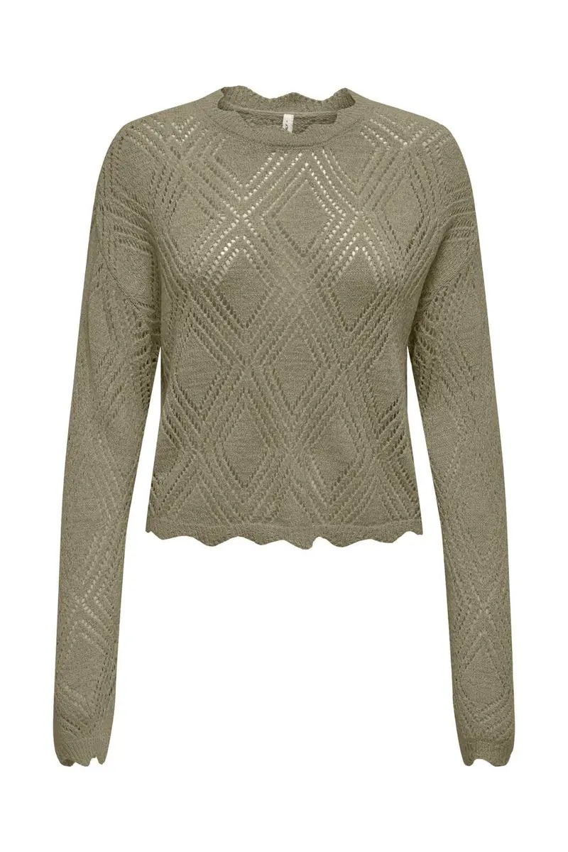 Only - Onlpamela Ls Struct Pullover Cc Knt - 4981948 Mermaid