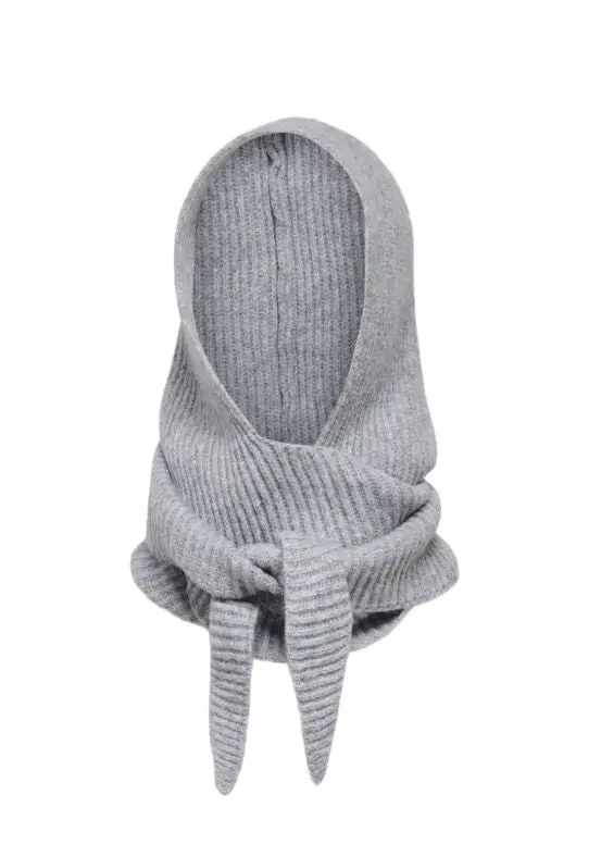 Only - Onlpatrizia Hooded Scarf Acc - 4962323 Light Grey Melange