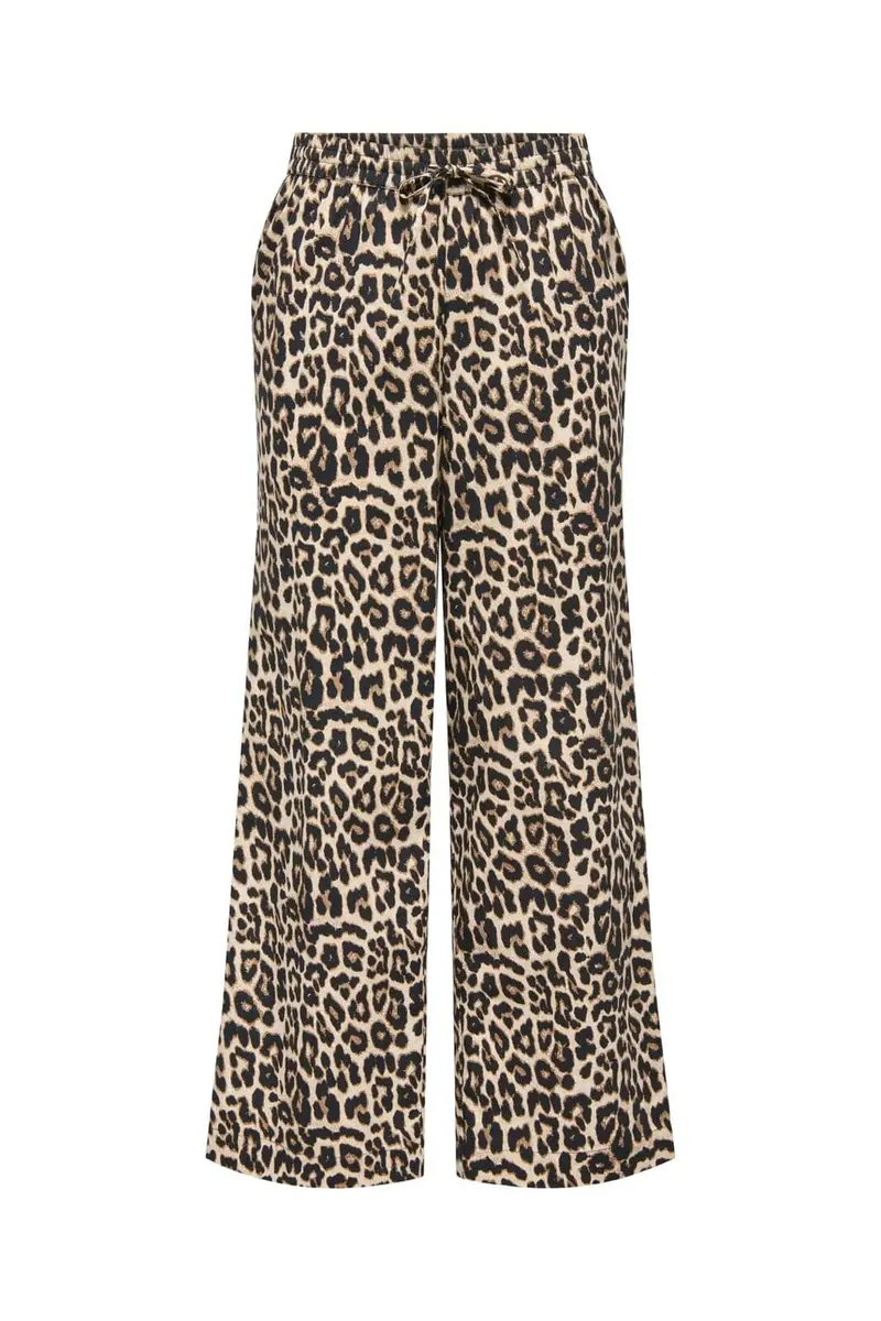Only - Onlranina Reg Pull Up Pant Cc - 4920548 Peyote Chic Leo