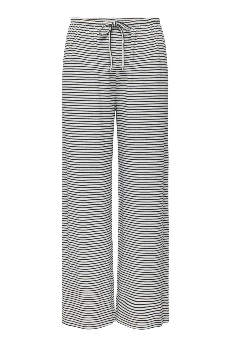 Only - Onlsaga Loose Pant - 4887145 Cloud Dancer Black