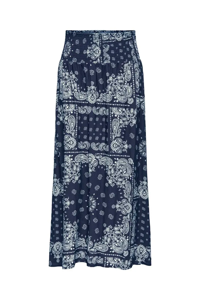 Only - Onlsaki Ambel Long Band Skirt - 5083231 Naval Academy Naval Bandana