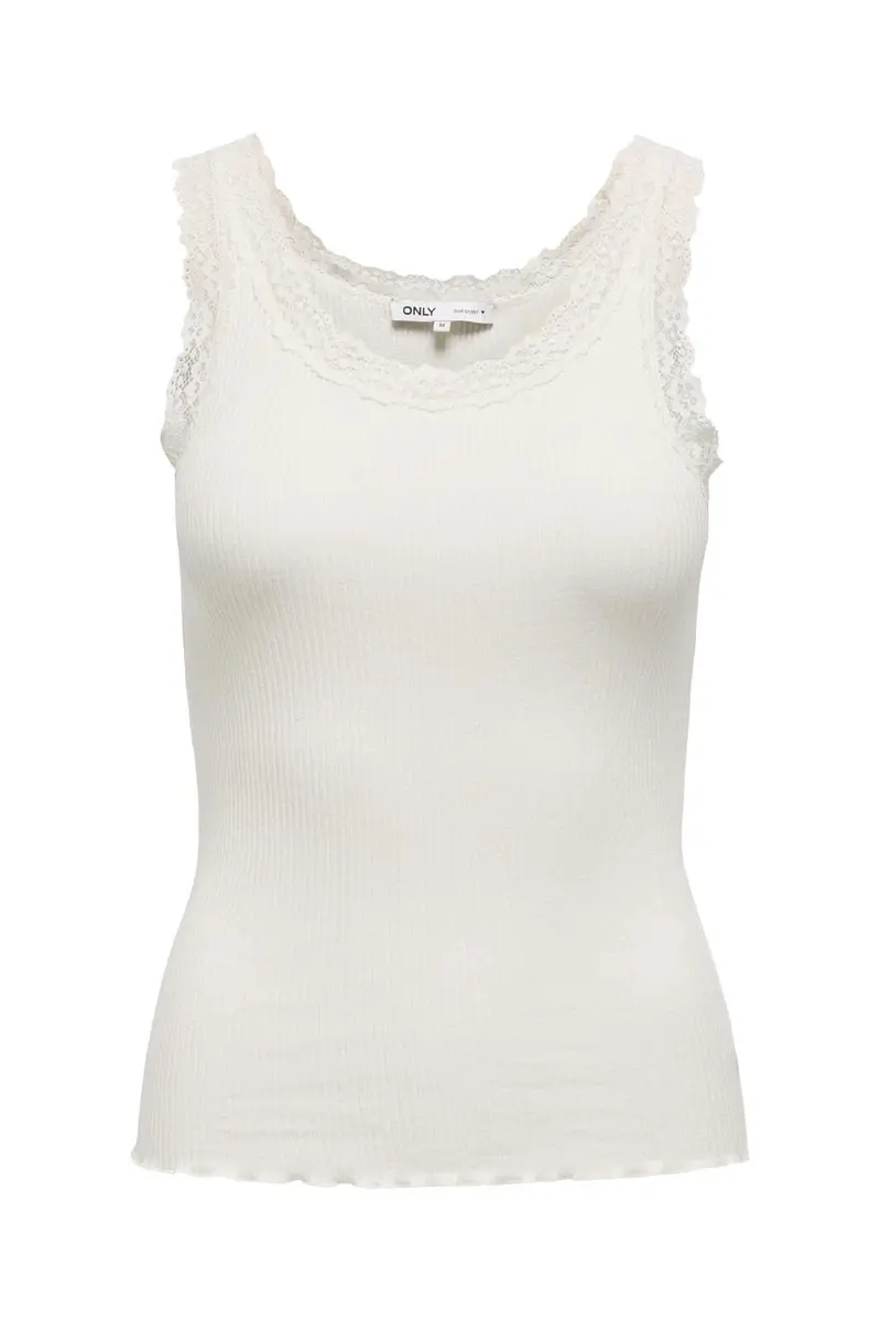 Only - Onlsara Sharai Lace Tank Top 15345994 - 4729728 - Cloud Dancer