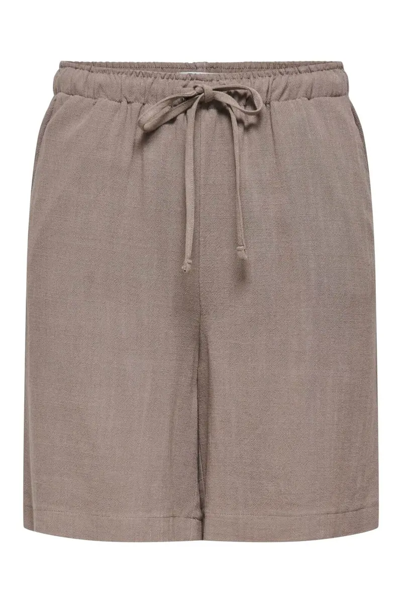 Only - Onlsiesta Pull-Up Lin Bl Shorts - 5014880 Walnut