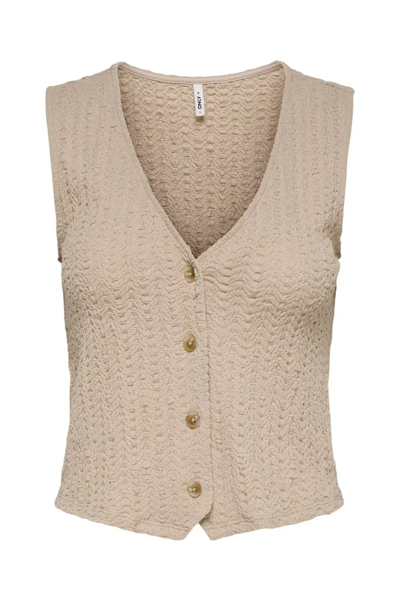 Only - Onlsif V-Neck Vest - 5029890 Humus