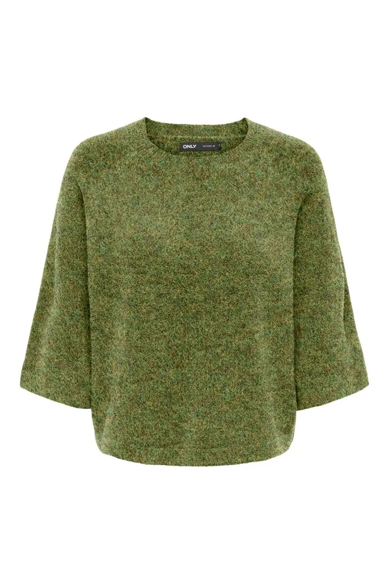 Only - Onlsimoni 3/4 Pullover Knt - 5112866 Forest Night Melange