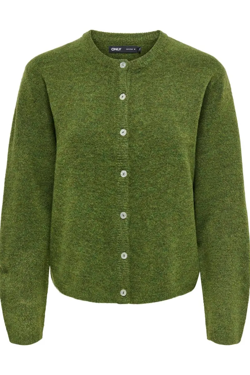 Only - Onlsimoni L/S O-Neck Cardigan Knt - 5112879 Forest Night Melange