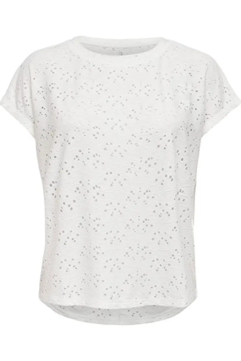 Only - Onlsmilla S/S Top - 3623088 Cloud Dancer