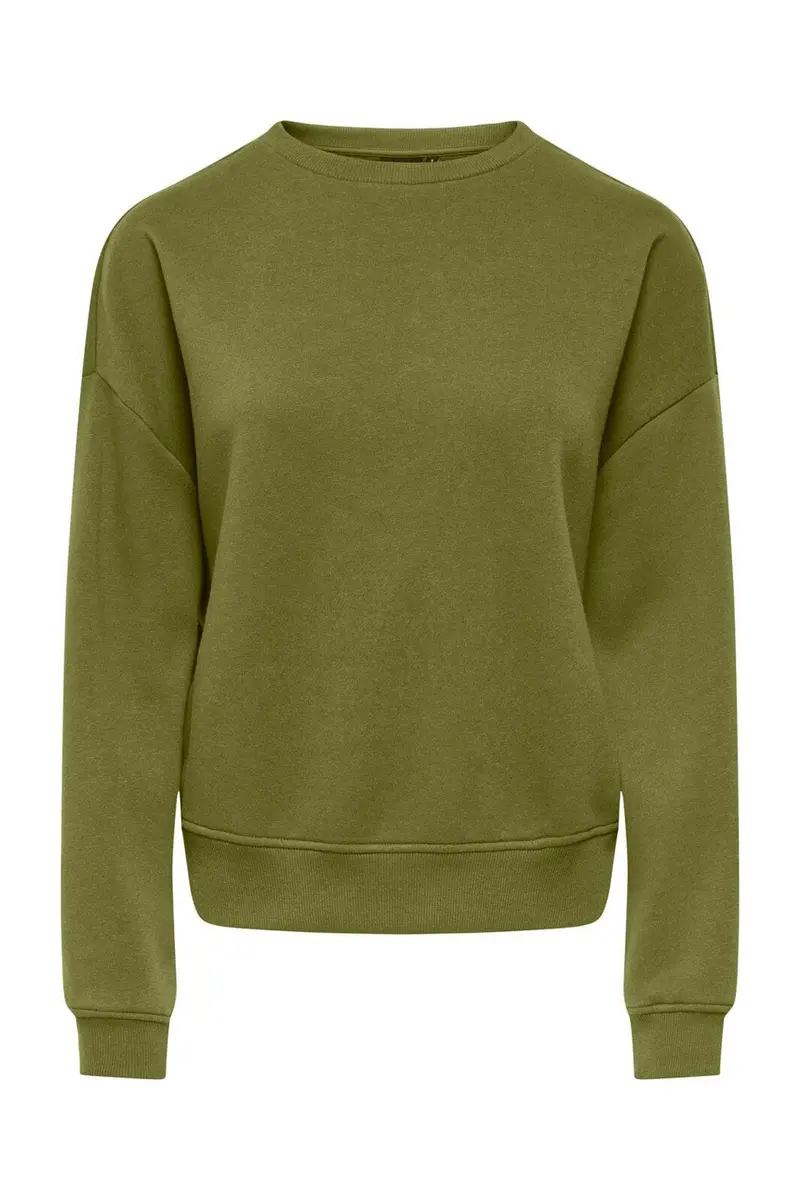 Only - Onlsweat Life L/S Crew Oversize Swt - 5209307 Peat Moss