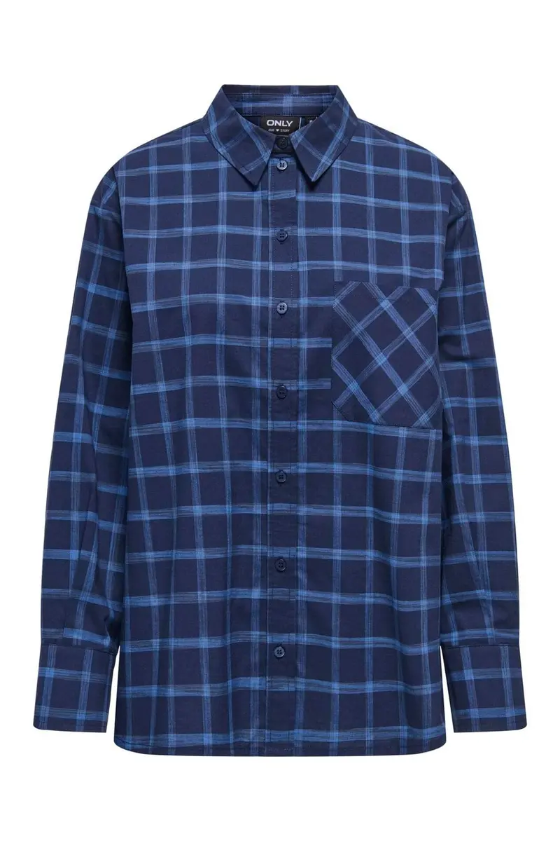 Only - Onltea L/S Shirt - 5055497 Night Sky Tea Check