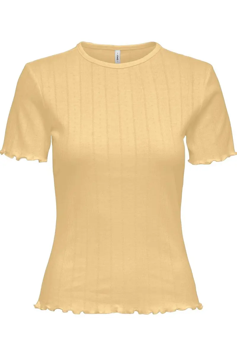 Only - Onltenna Life O-Neck S/S Top - 5021967 Sunlight