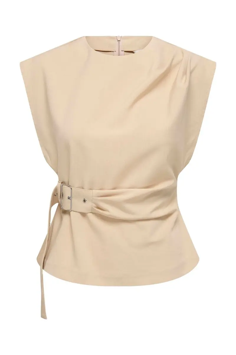 Only - Onlterra S/L Belt Top Sud - 4946343 Humus