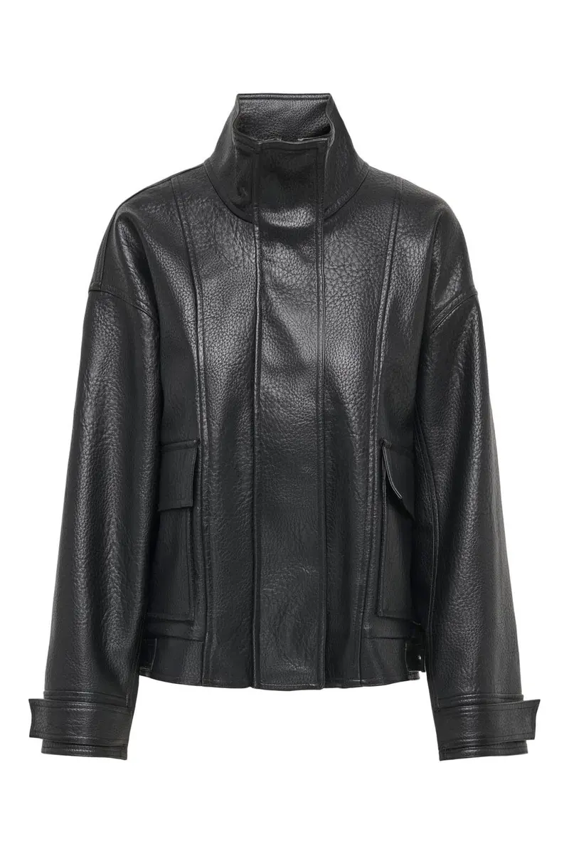 Only - Onlvani Ls Faux Leather Biker Jacket Pn - 5205108 Black
