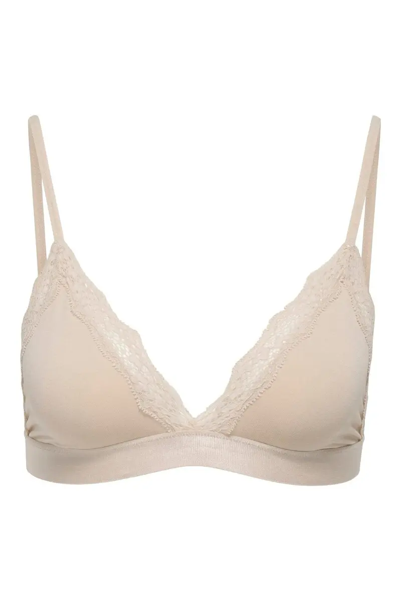 Only - Onlvicky Lace Unpadded Bralette Acc - 4816286 Peach Taffy