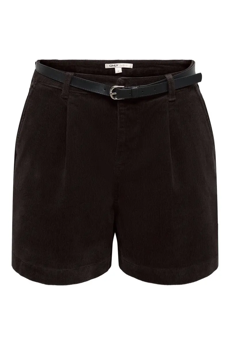 Only - Onlzeva Belt Cord Shorts Cc - 5101092 Chocolate Torte