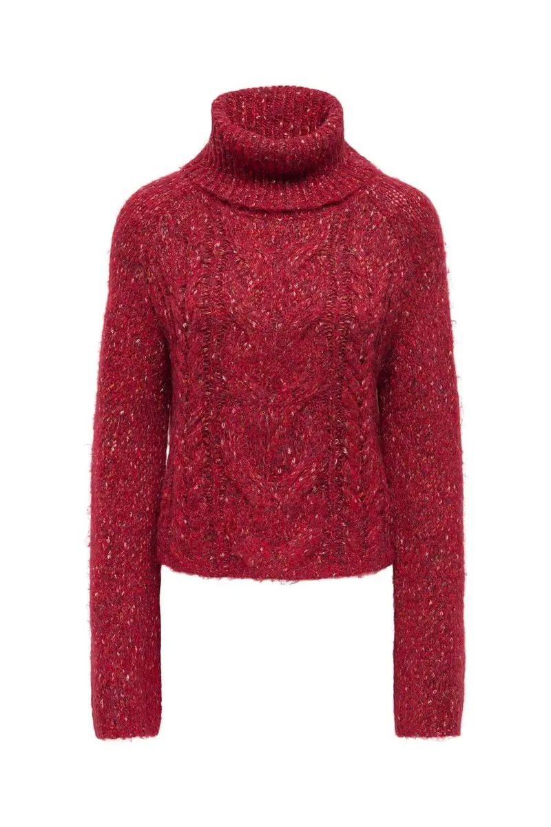Only - Onlzille Ls Rollneck Cc Knt - 5061147 Scooter Multi Melange