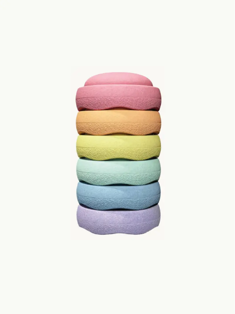 Originale Trædesten Sæt a 6 Pastelfarver