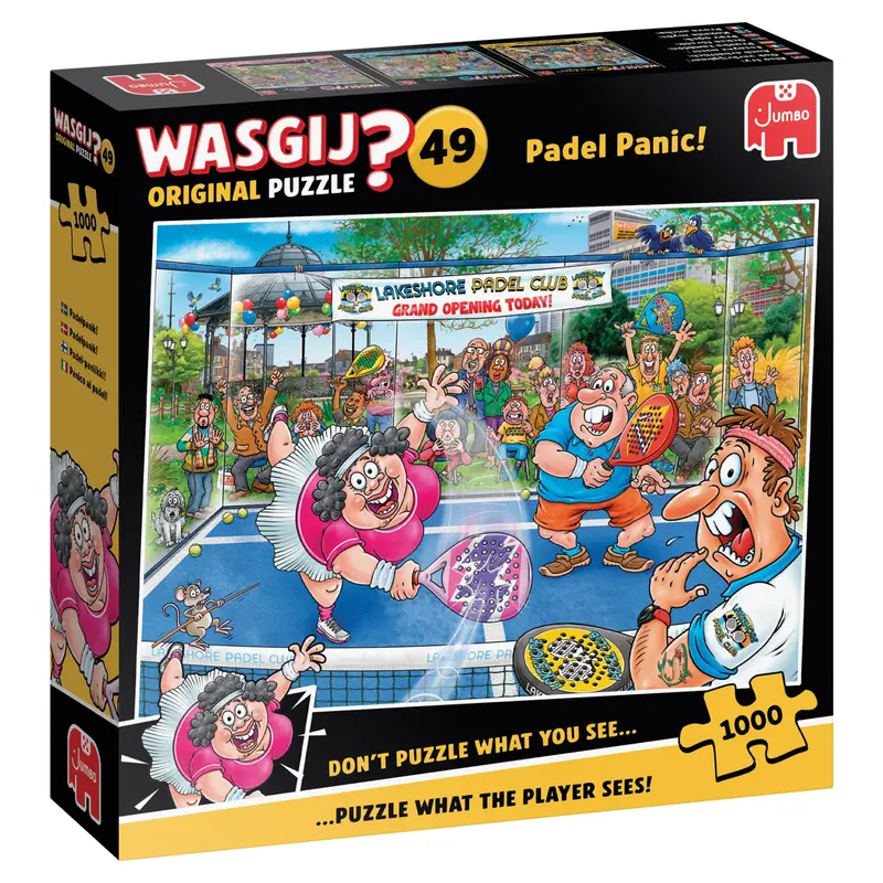 Padel Panic! Wasgij puslespil med 1000 brikker