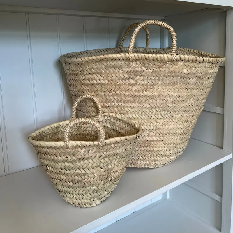 Palm Leaf Shopping Basket - Small