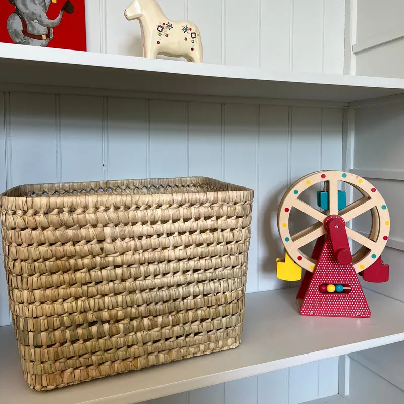 Palm Leaf Storage Basket - Medium
